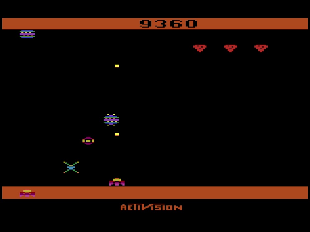Gameplay of Spider Fighter for Atari 2600